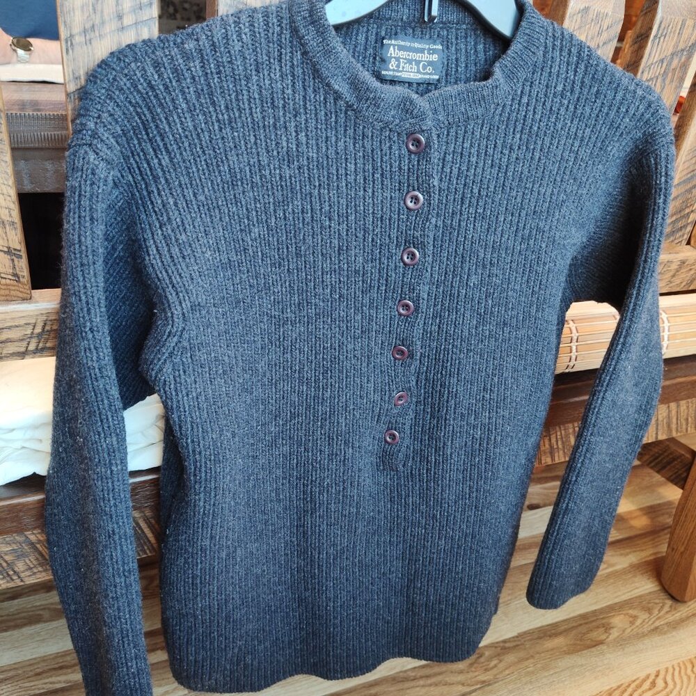 Vintage Abercrombie & Fitch Henley Sweater